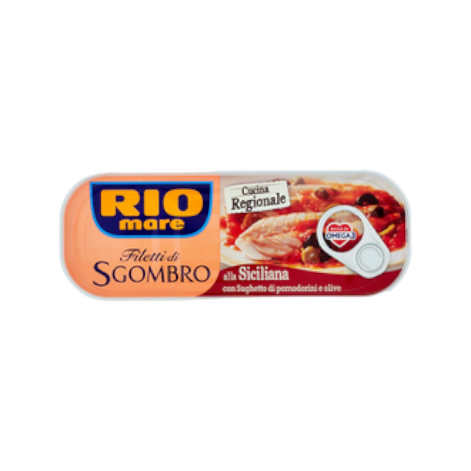 Rio mare Mackerel Fillets Sicilian Style With Tomato Sauce And Olives 120g
