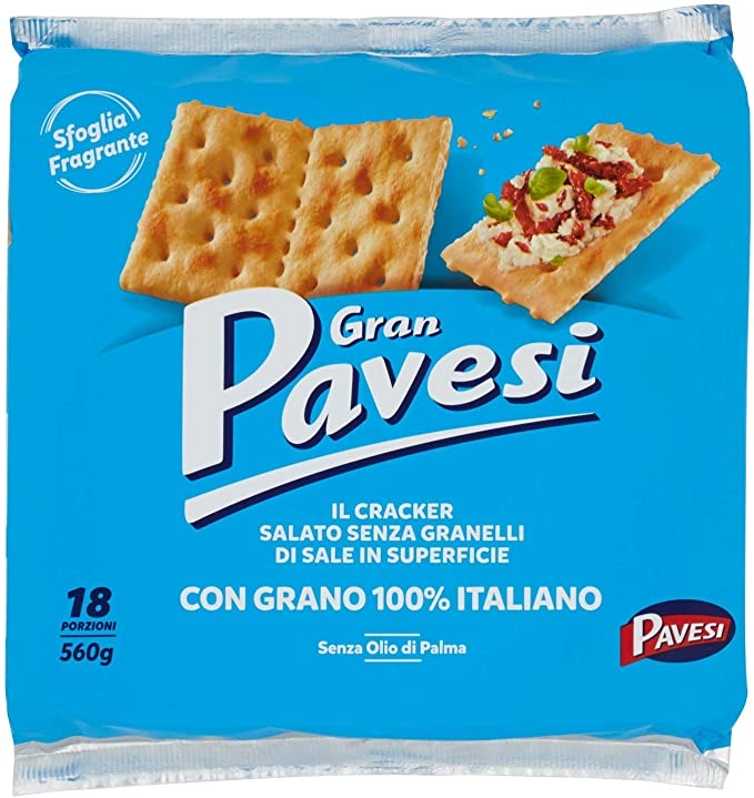 BEST BEFORE MAR/06/24 Jumbo pack Gran Pavesi Cracker SALTED but without any grain of salt on the top