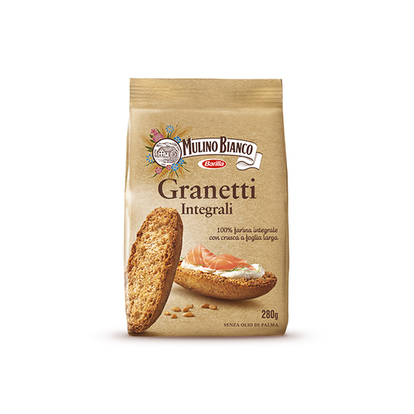 BEST BEFORE JAN/11/25 Granetti Whole wheat Mulino Bianco 280g