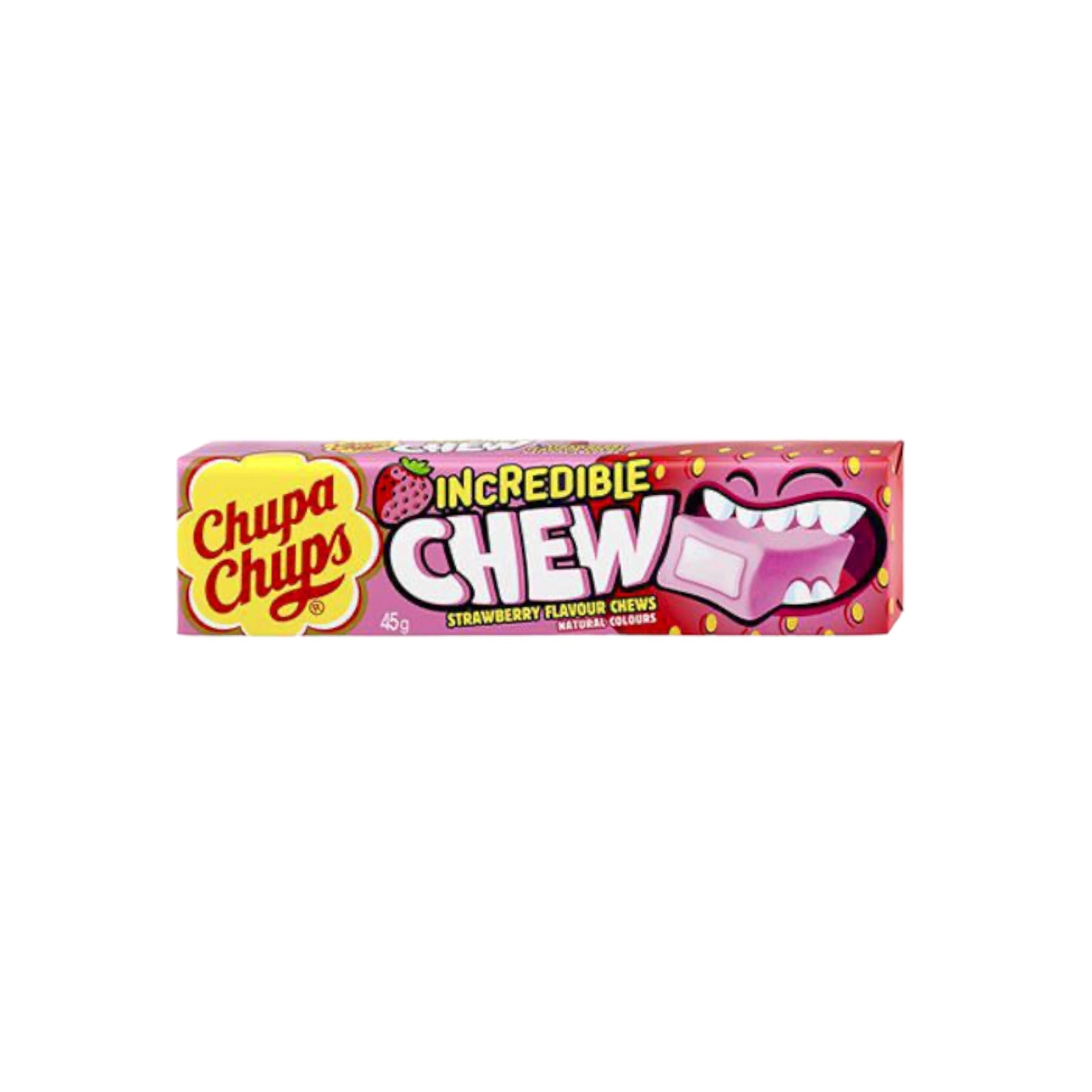 Chupa Chups Strawberry Flavour Chews 45g
