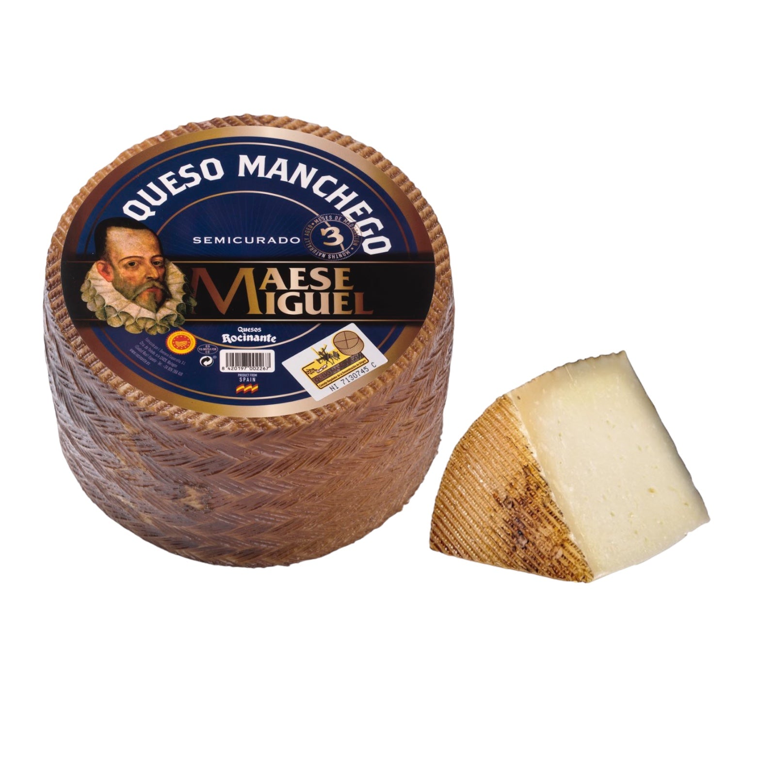 Manchego Cheese DOP Aged 3 Months Aprox. 0.90lb