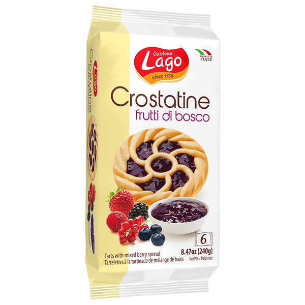 BEST BEFORE JUNE/30/23 Gastone Lago Crostatine wild berries ( 6 tarts)