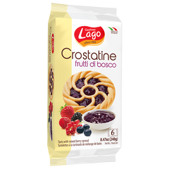 BEST BEFORE JUNE/30/23 Gastone Lago Crostatine wild berries ( 6 tarts)