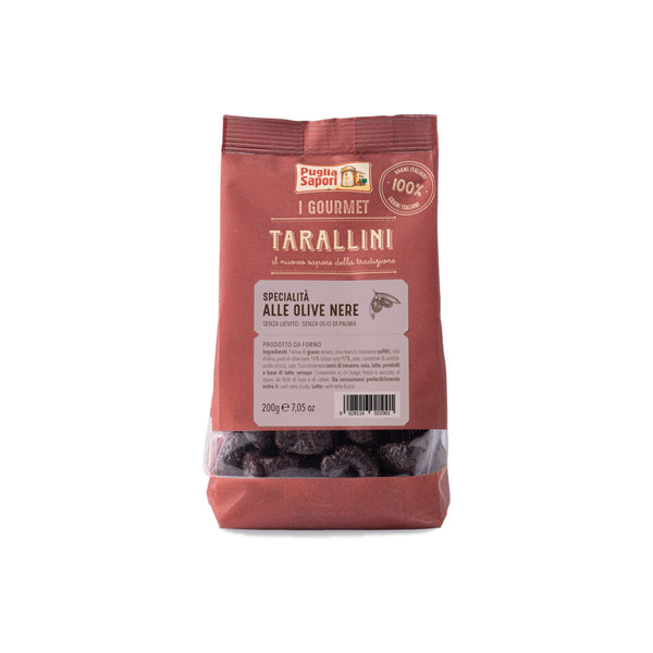 Puglia Sapori I Gourmet Tarallini With Black Olives 200 g