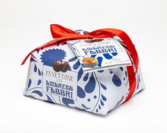 Amarena Fabbri Cherries, Panettone with candied cherries inside, Italian holiday Cake, Hand-Wrapped, Made in Italy, 1.1 pound