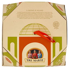 Tre Marie Panettone Milanese Senza Canditi (Without Candied Fruit) Holiday Cake, 35.27 Ounces (1000 grams)
