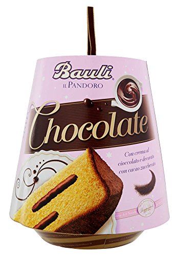 Bauli: Chocolate Pandoro Christmas cake, With Chocolate Cream 26.4 Ounces  (750g)