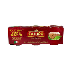 Callipo solid light tuna in olive oil 3x80g 240g
