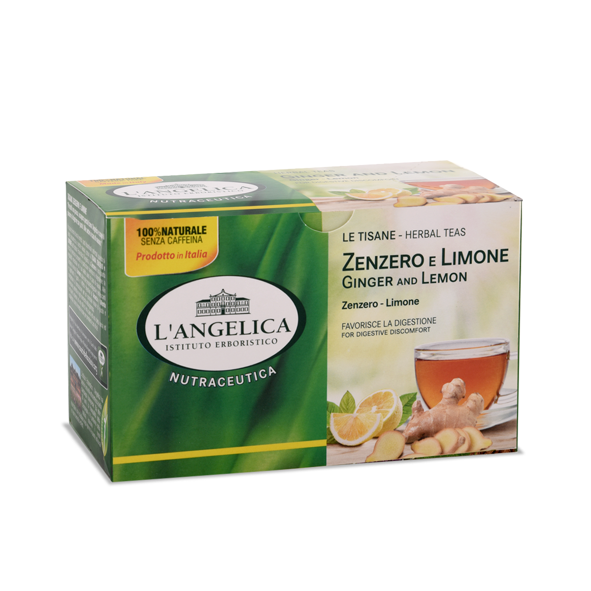 L’angelica Ginger & Lemon herbal tea