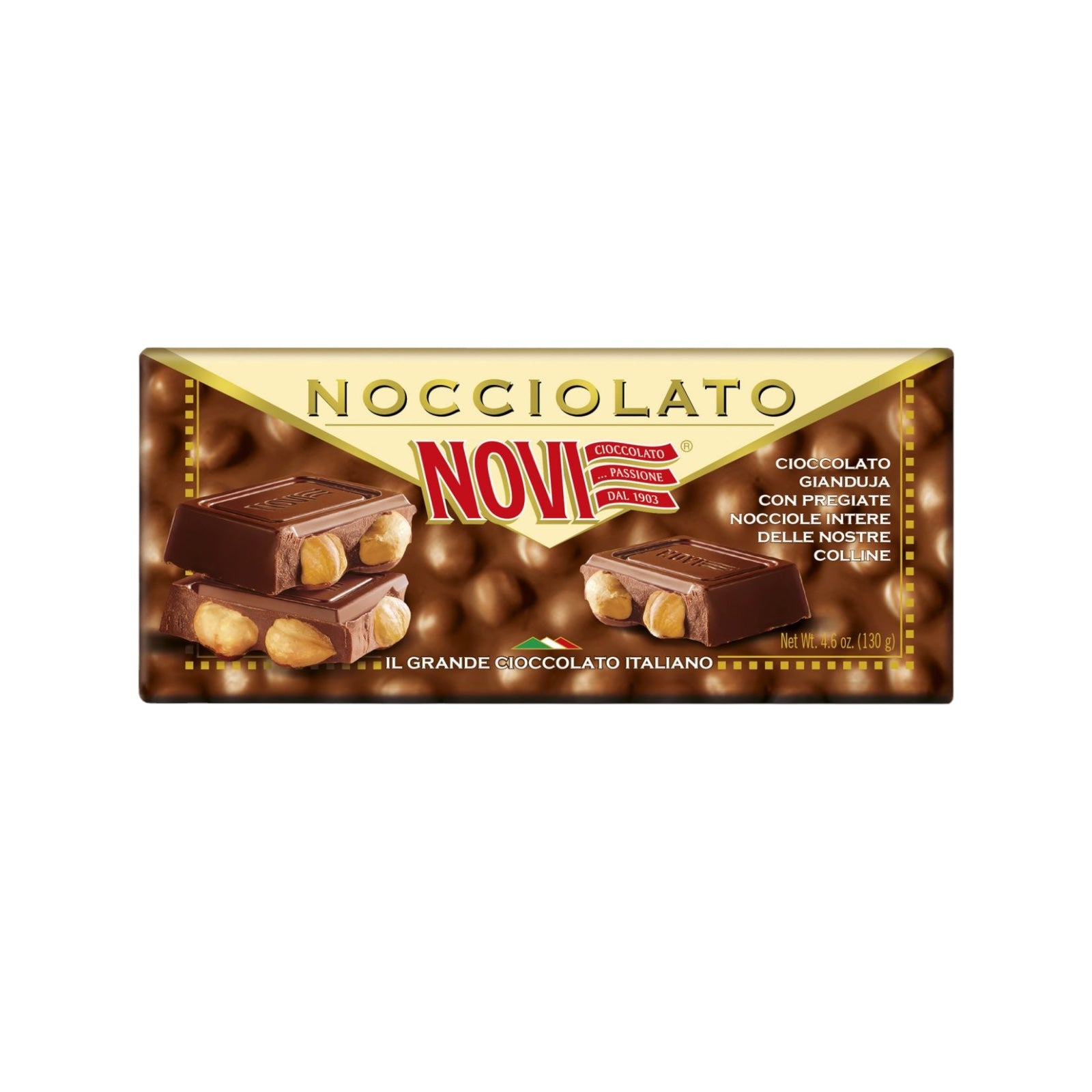 Novi Nocciolato Gianduja Chocolate with Whole Hazelnuts 230g – Made In  Eatalia