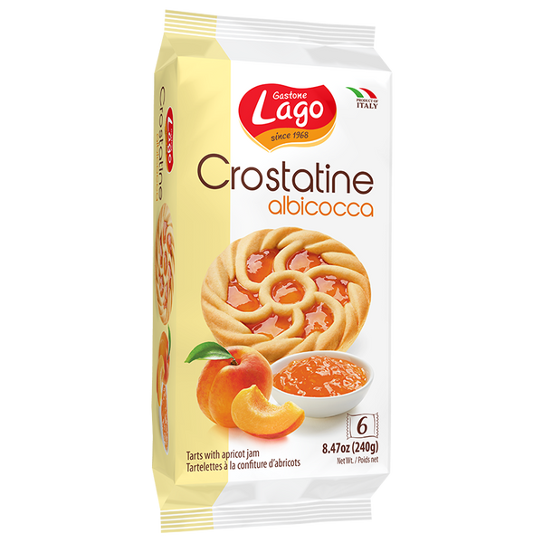 Gastone Lago Crostatine Apricot, albicocca six snack