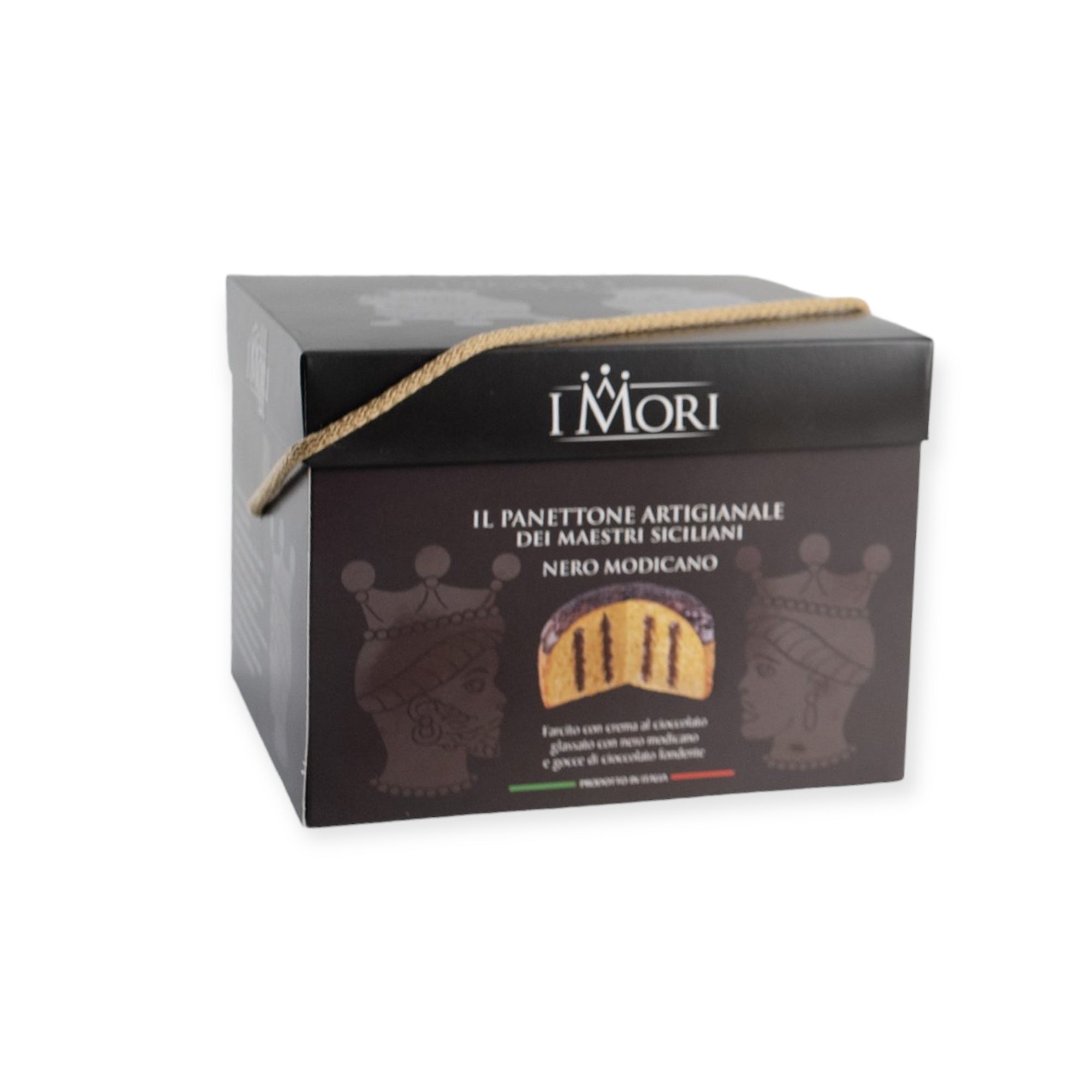 Artisanal Panettone With Chocolate Cream & Covered With Chocolate 900g By I Mori 900g