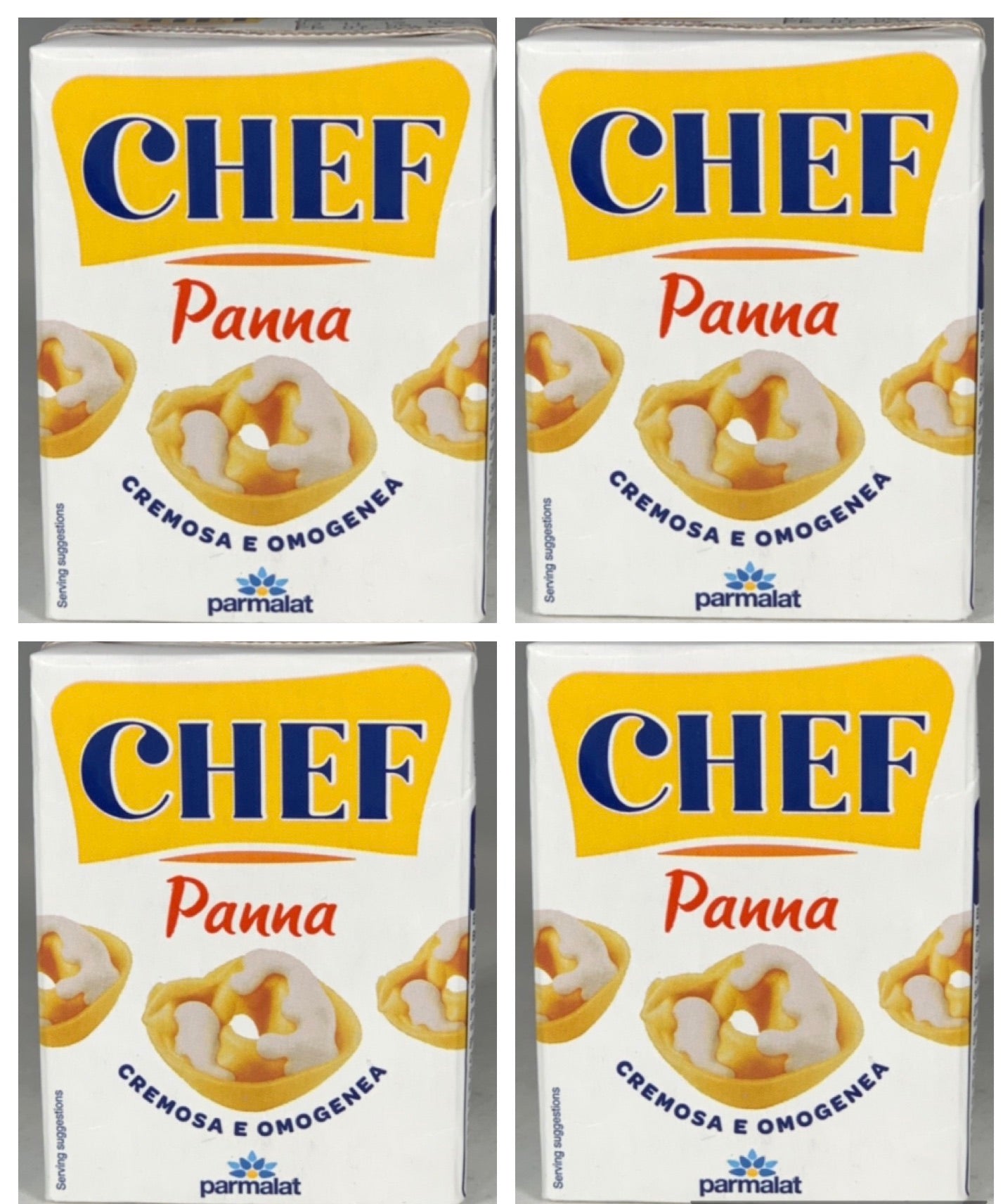 4 Panna da Cucina Chef Parmalat (4x200ml)