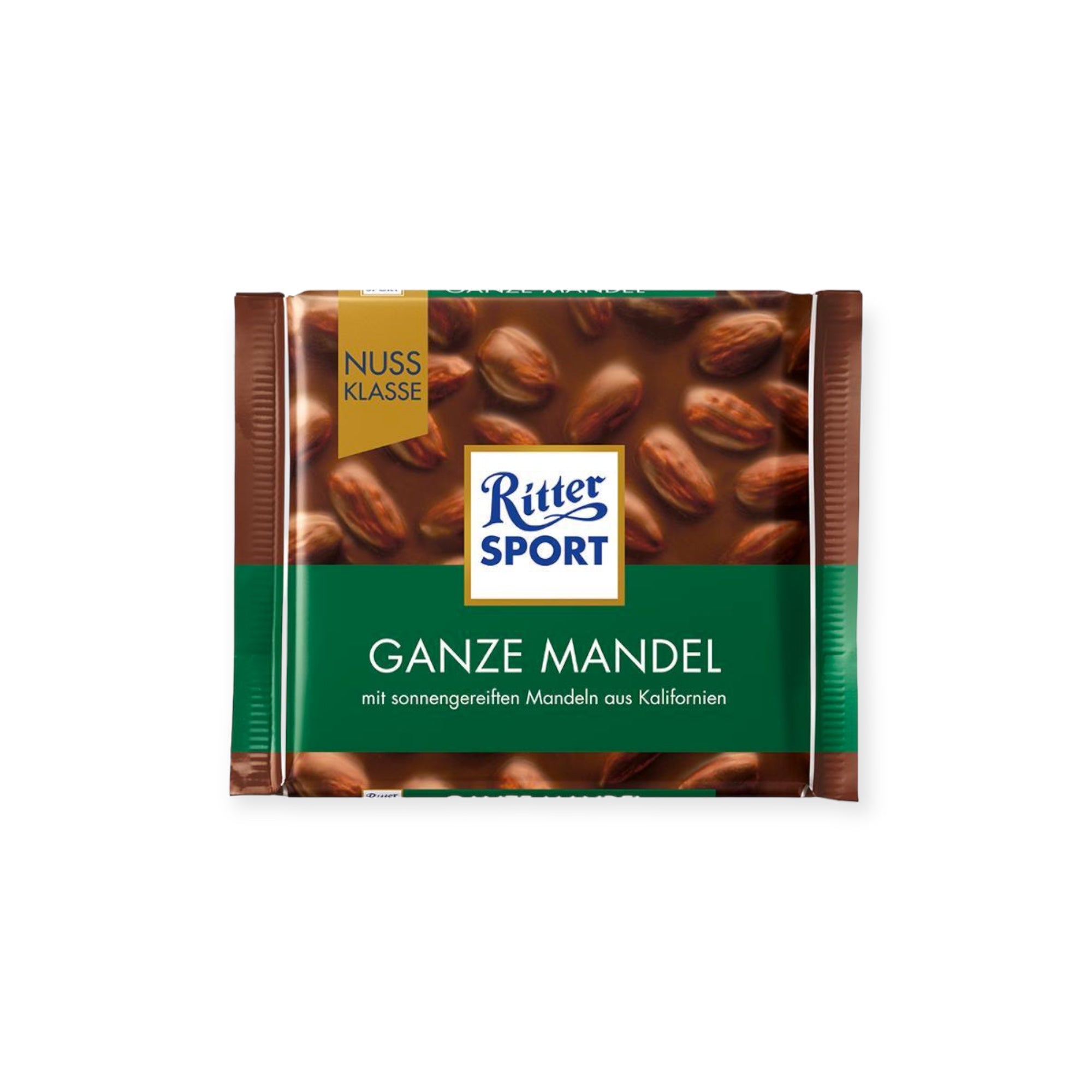 Ritter Sport Milk Chocolate With Whole Almonds 100g