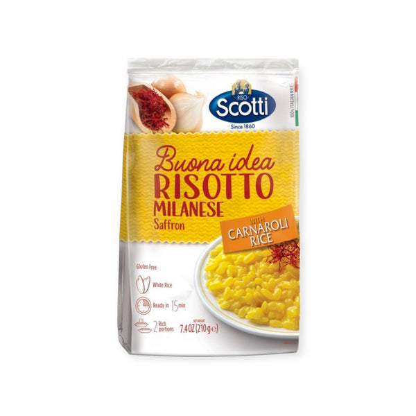 Risotto Milanese Saffron With Carnaroli Rice By Scotti – Made In Eatalia