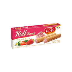 Roll Break Wafers With Strawberry Cream By Lago