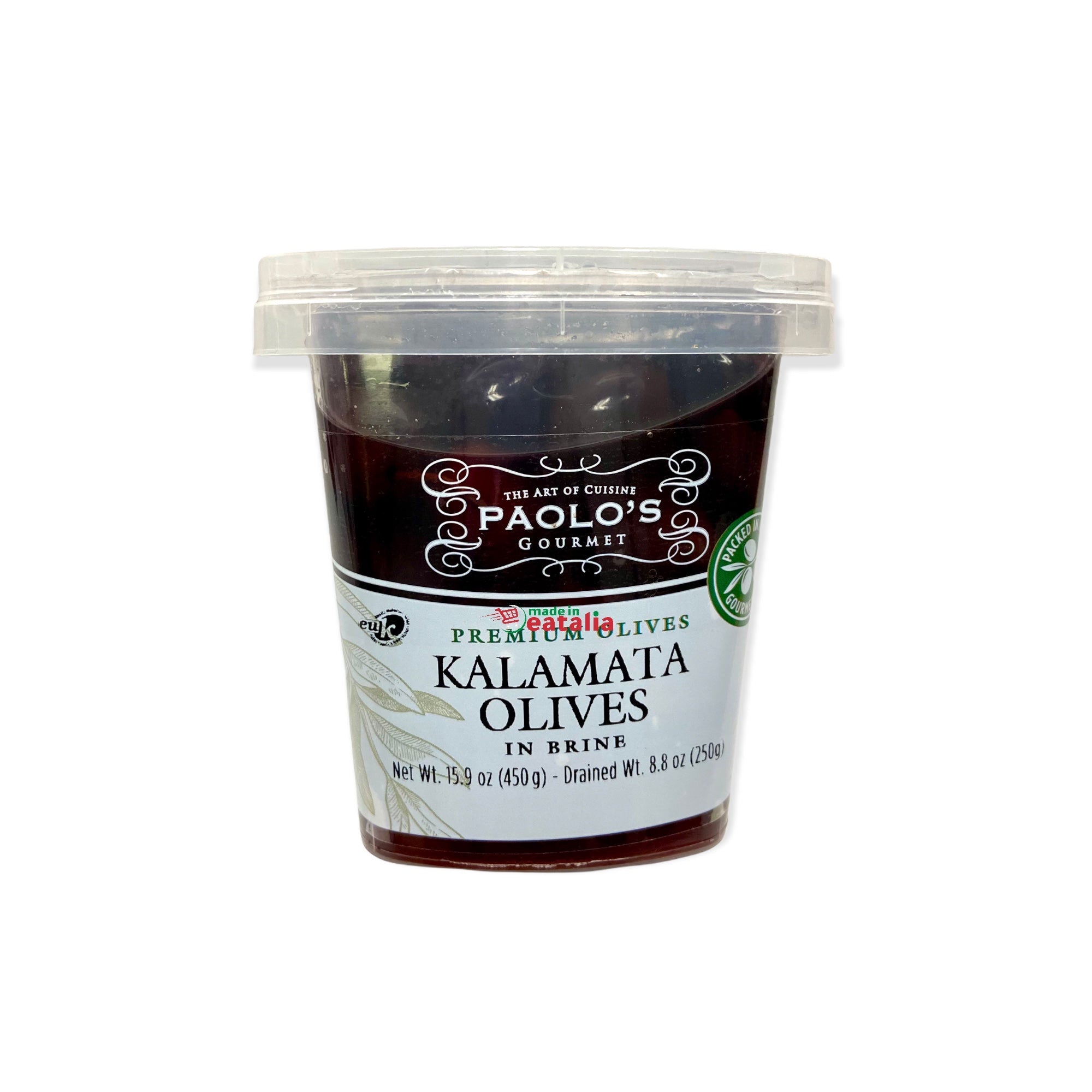 Kalamata Olives Premium in Brine Net Weight 250g
