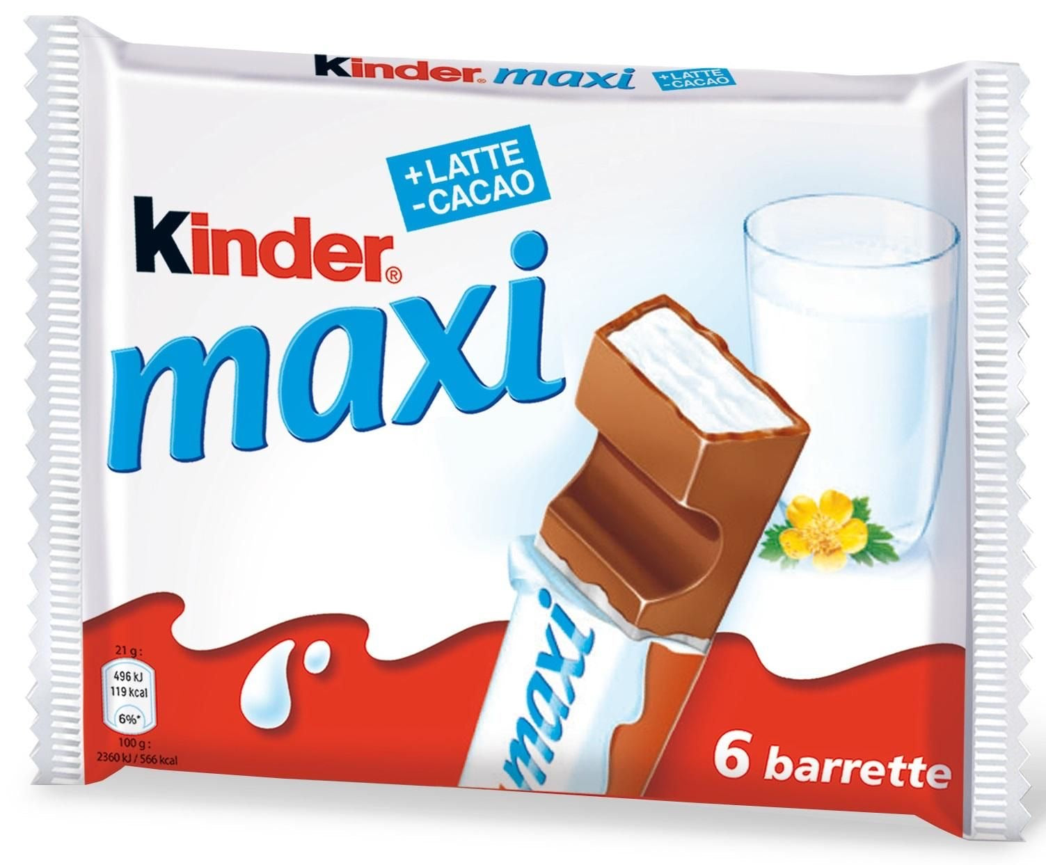 Kinder maxi 6 bars (21gx6bars)