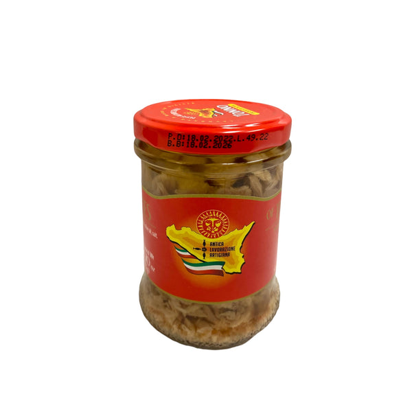 Pieces Of Tuna in Olive Oil Jar Glass 200g By Pesce Azzurro
