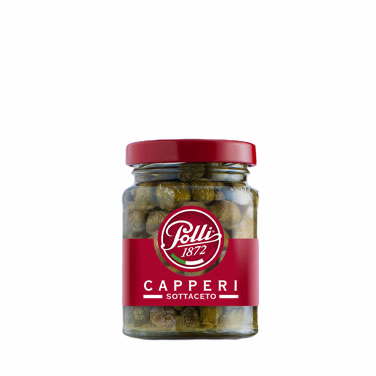 Capers in Vinegar, Polli 100g