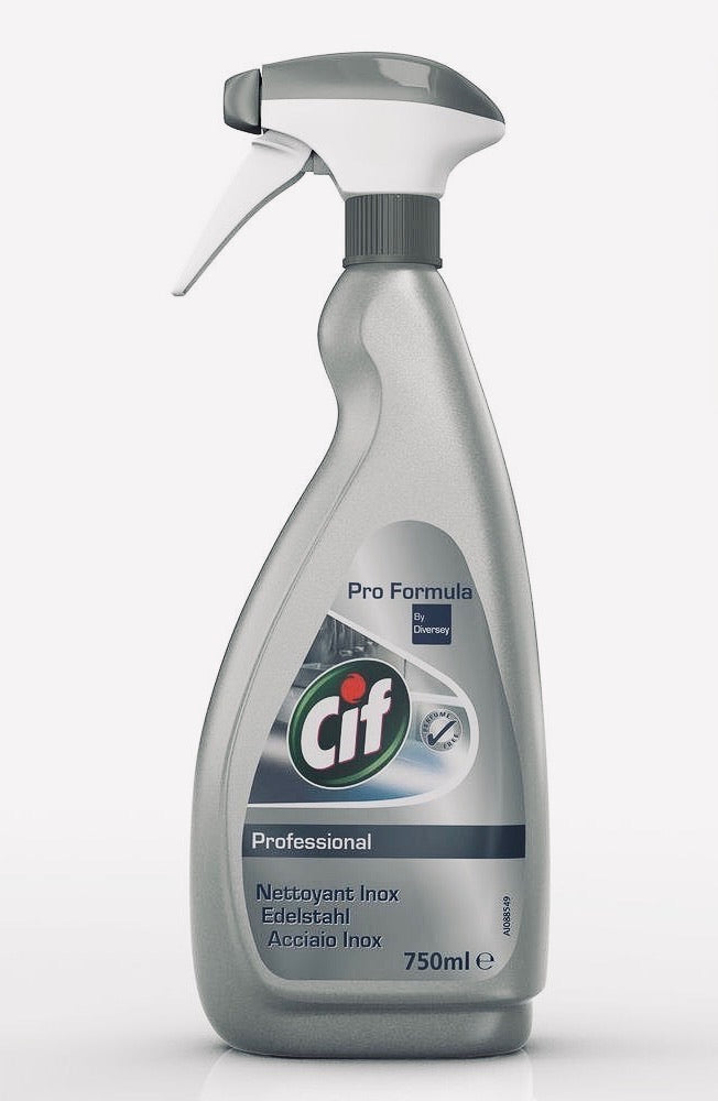 Cif professional pro formula stainless steel cleaner 750ml