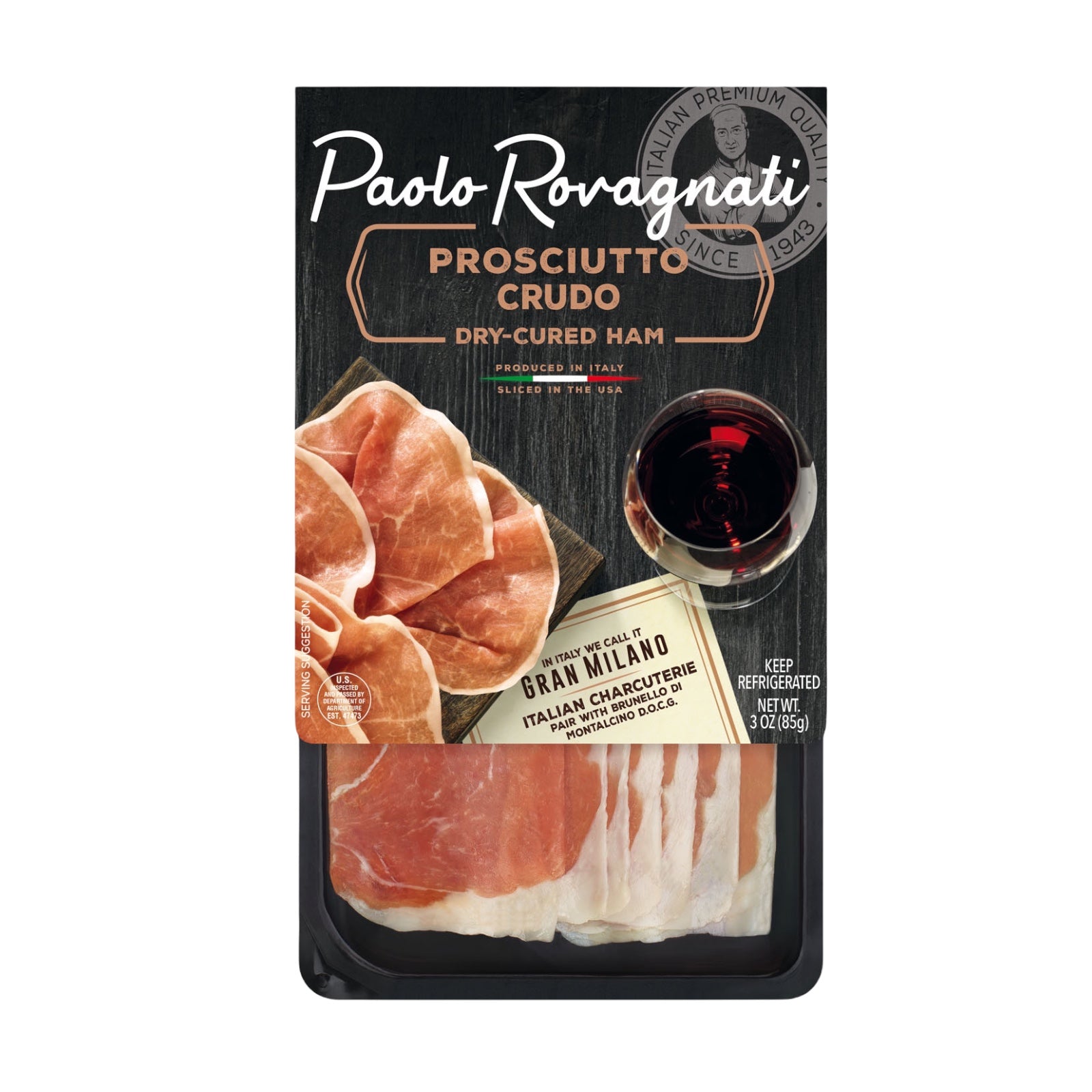 Rovagnati Prosciutto Crudo 3oz Pre Sliced