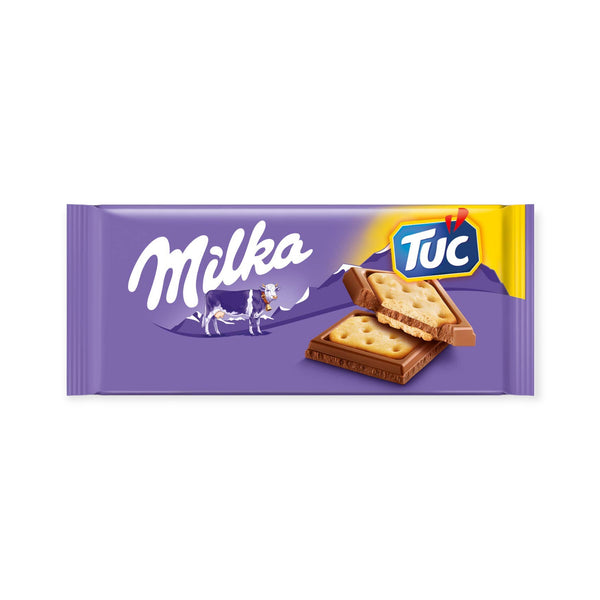 Milka & Tuc Crackers Chocolate Bar 87g