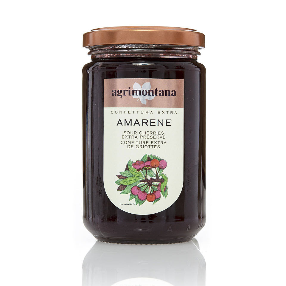 Agrimontana Sour Cherries extra jam; amarene 350g