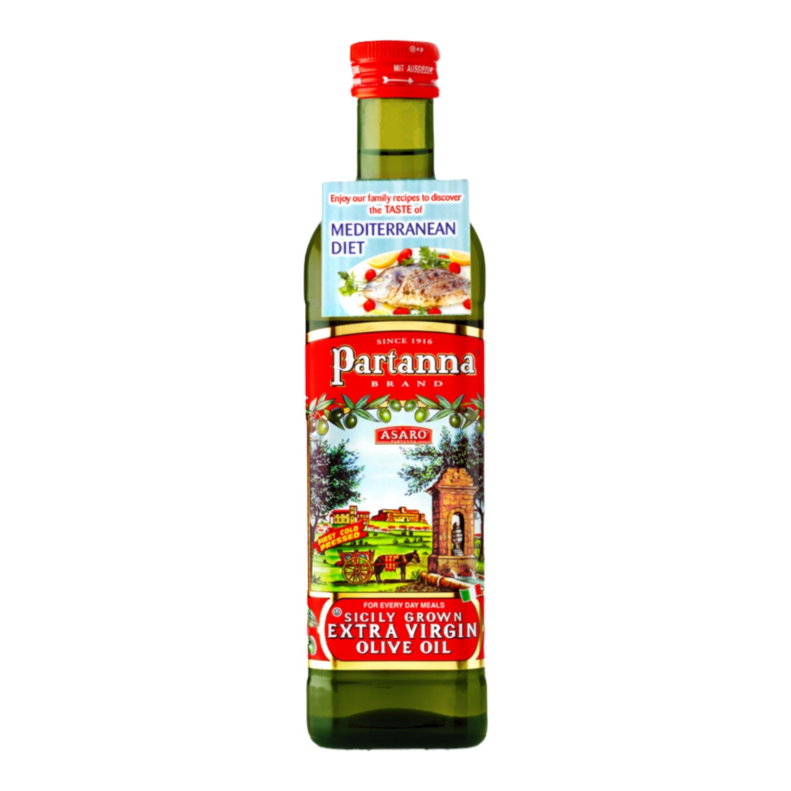 Partanna Sicilian Extra Virgin Olive Oil 750ml