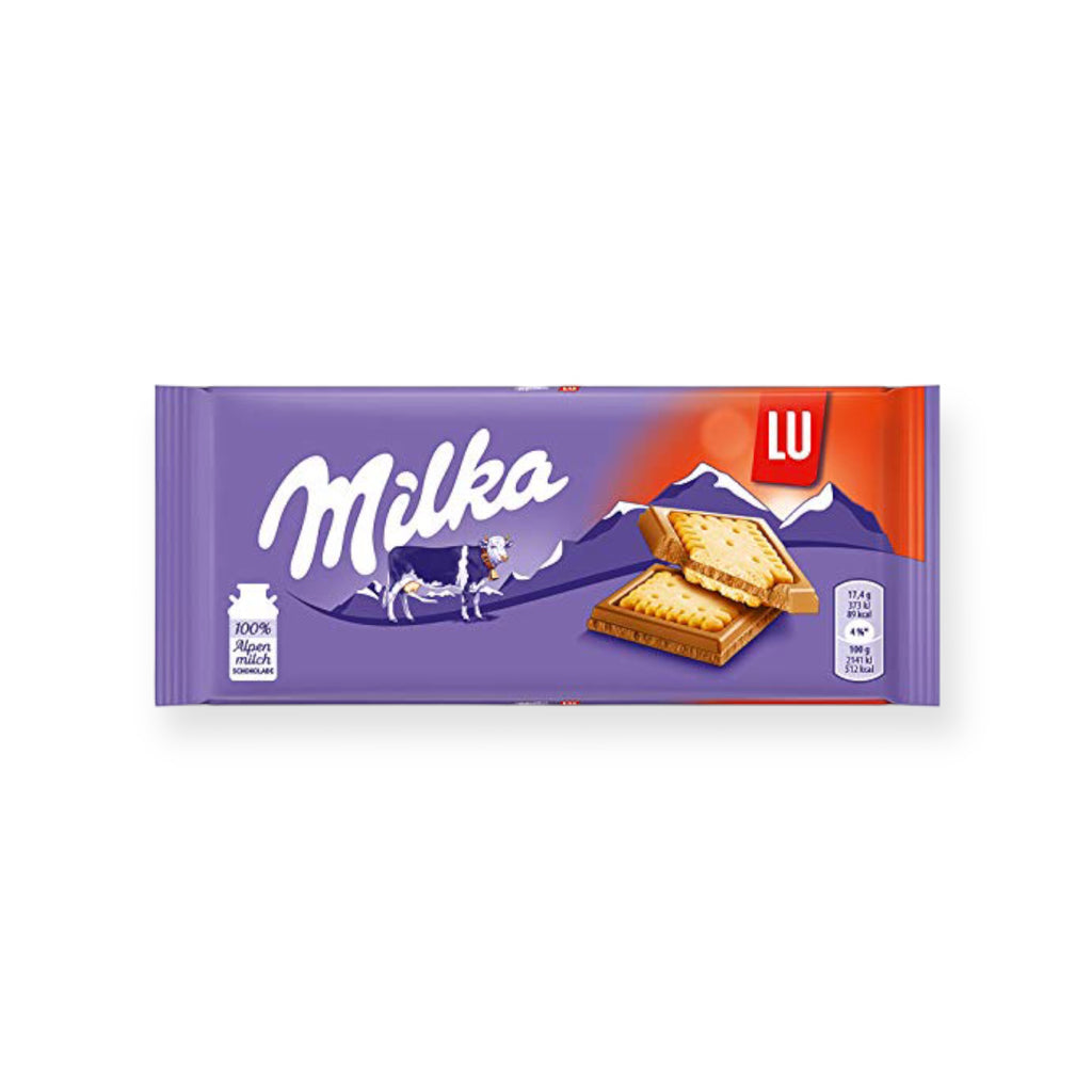 Milka Milk Chocolate & Lu Biscuits Bar 87g – Made In Eatalia
