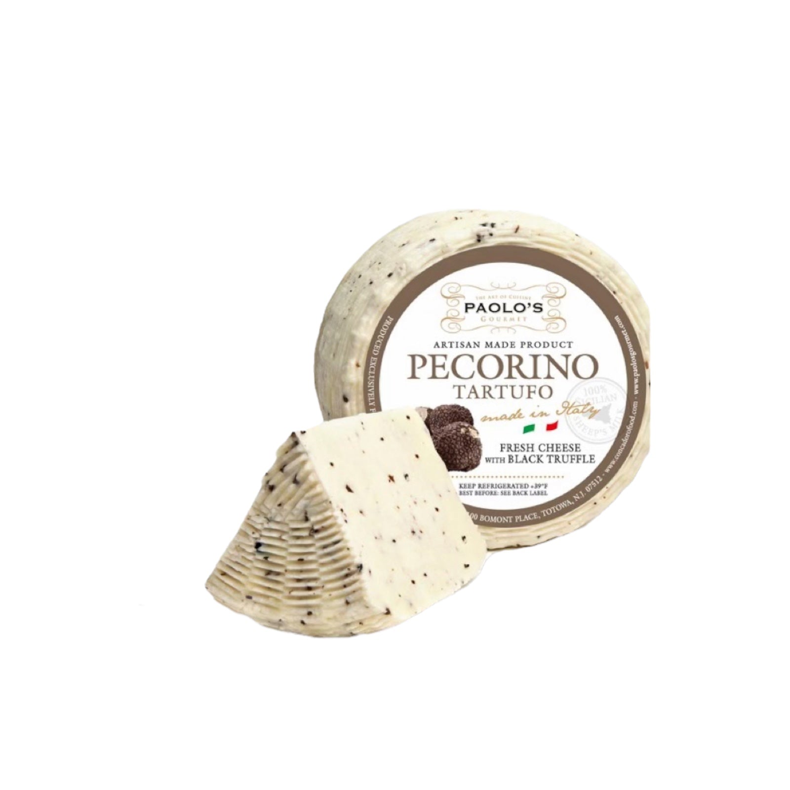Paolo’s Pecorino Primosale With Black Truffle 1.75lb