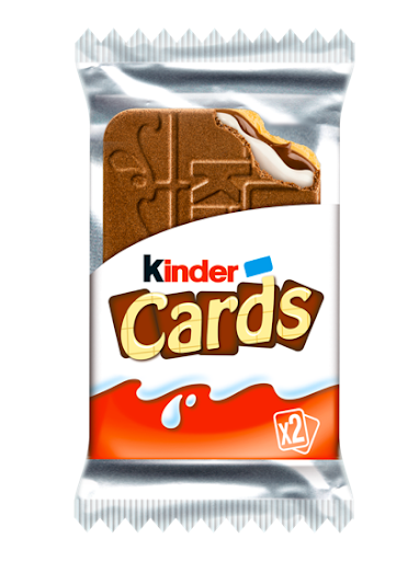 Kinder Cards Chocolate and Milk Wafer Biscuit Multipack