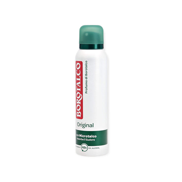 Borotalco Original Anti-Perspirant Deodorant Spray 0% Alcohol, 48 Hr 150ml