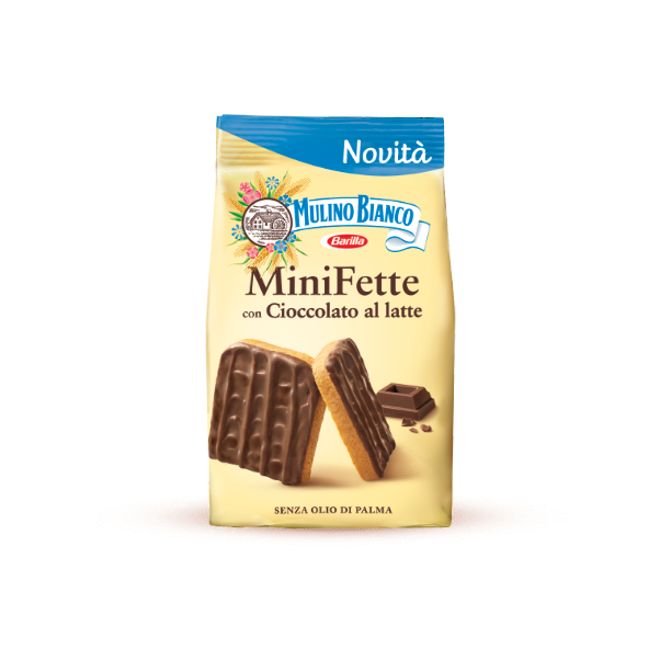 Mini fette biscottate with chocolate milk, Mini Rusks Mulino Bianco co –  Made In Eatalia