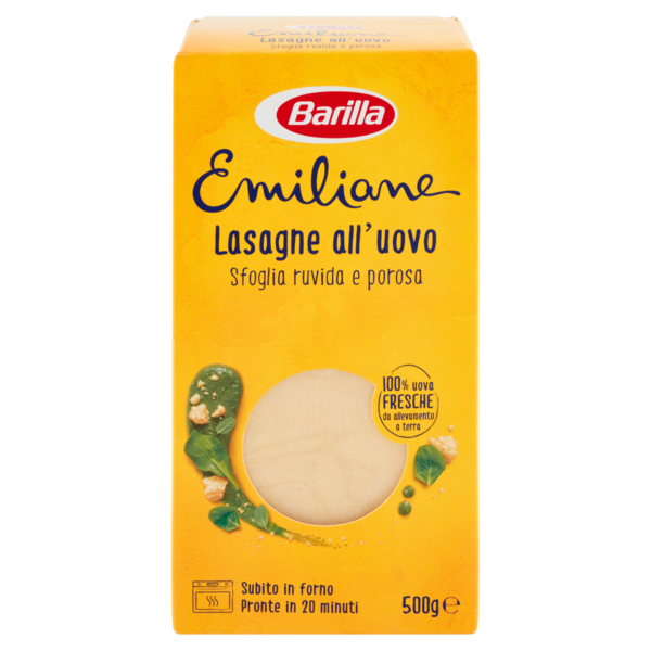 Barilla Emiliane Lasagne all’uovo 500g