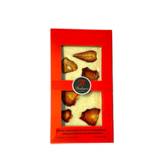 Bodrato White Chocolate Bar With Strawberry, Lemon Essential Oil And Vanilla. 90g
