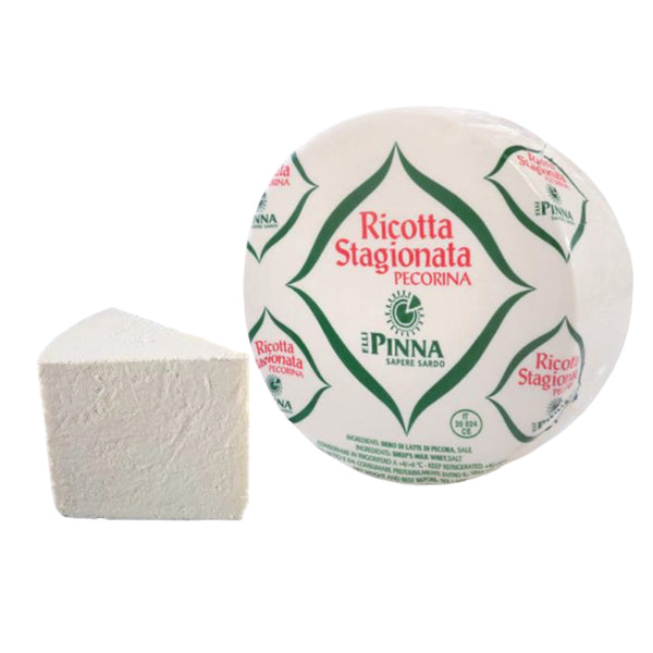Aged Ricotta Salata Cheese By Pinna Aprox. 1.00lb