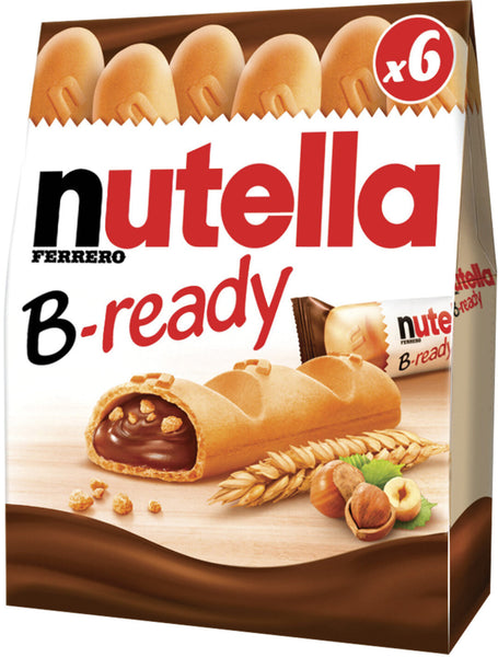 BEST BEFORE APR/29/24 Nutella B-ready six pieces, 132g
