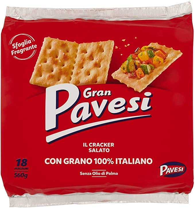 Gran Pavesi Salted crackers ( 18 portions; 560 g)